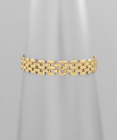 Gold Watch Chain Bracelet