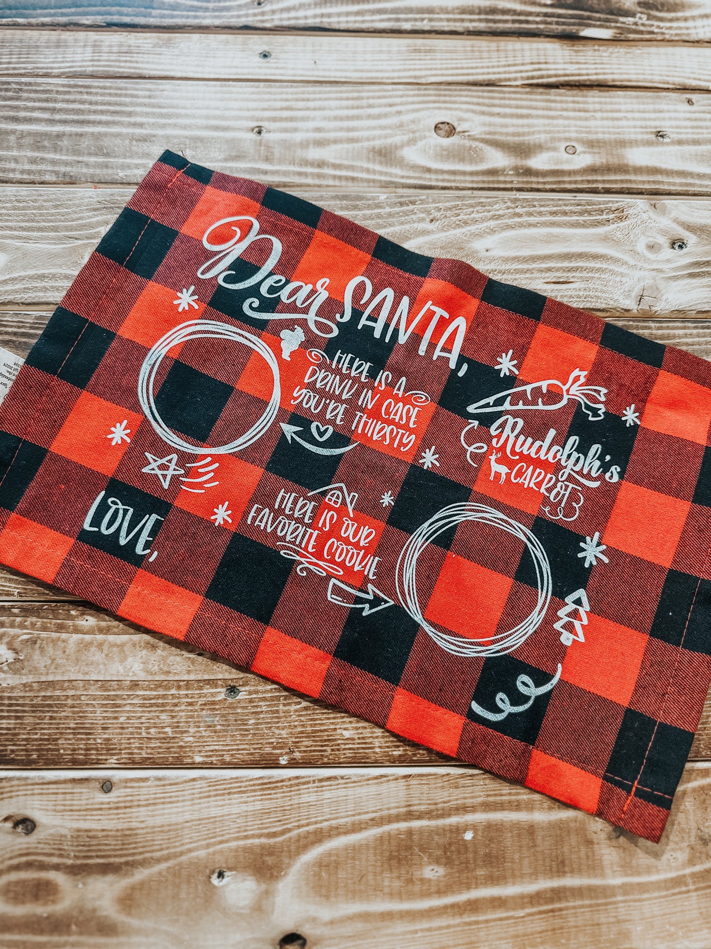 Santa Milk & Cookie mat