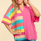 Vacay Vibe Colorblock Top