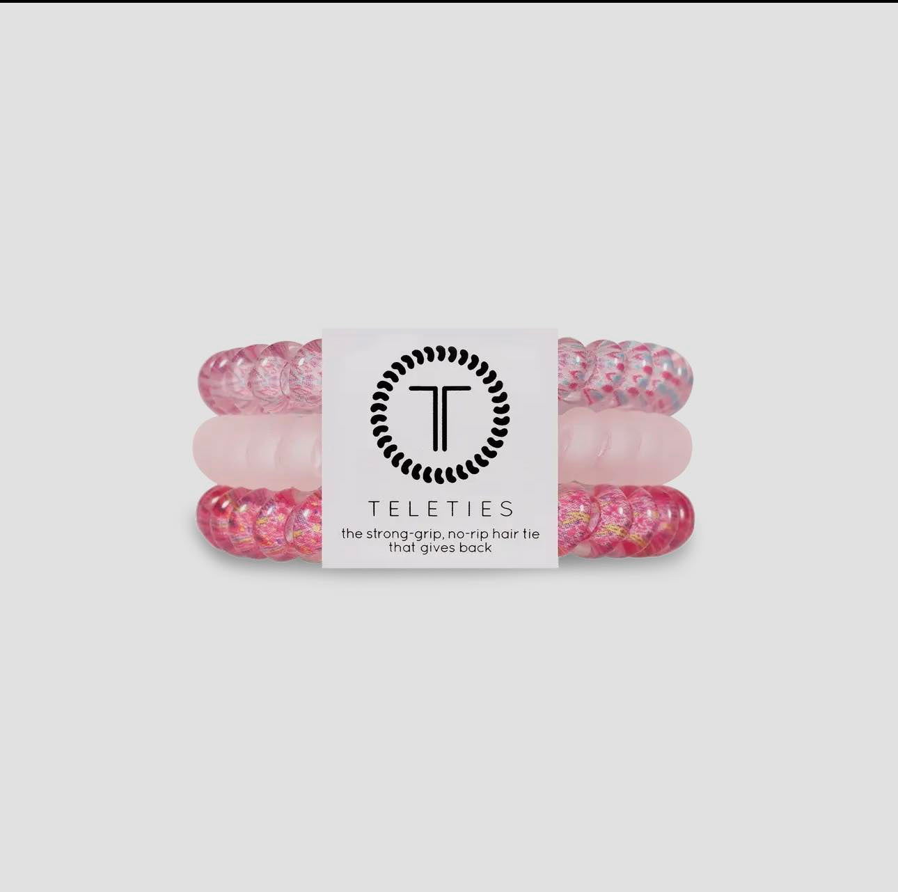 TELETIES| Made Me Blush| Small Spiral Hair Ties