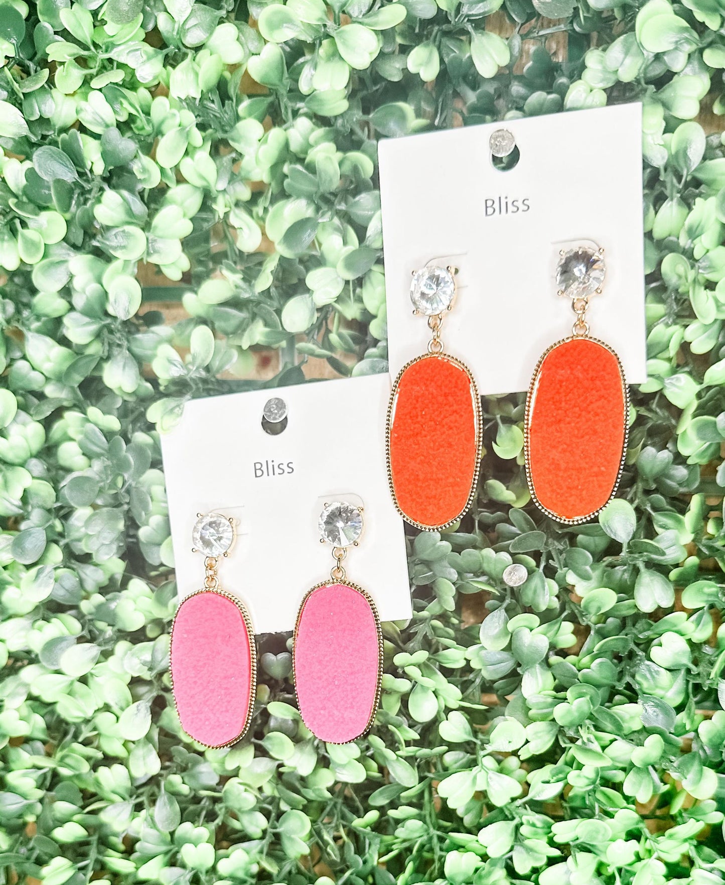 Druzy Oval Earrings