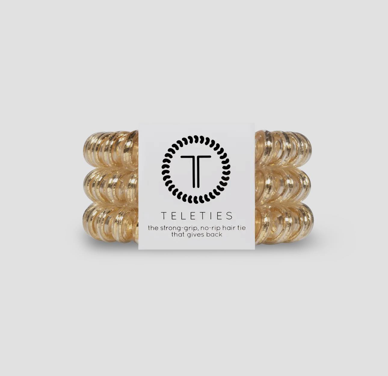 TELETIES| Good as Gold| Large Spiral Hair Ties