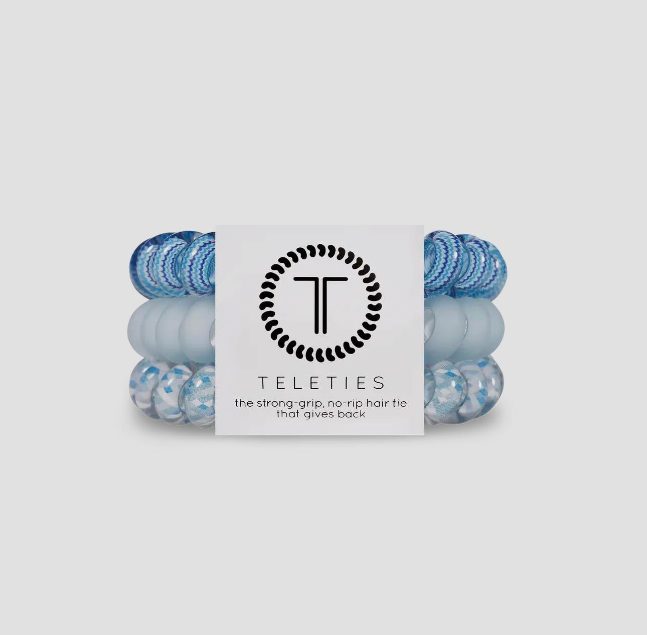 TELETIES| Spring Showers| Large Spiral Hair Ties