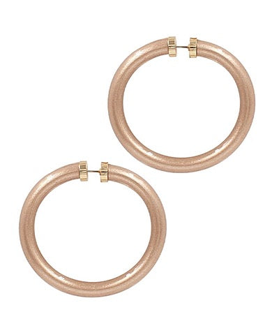 Jelly Endless Hoops-Rose Gold