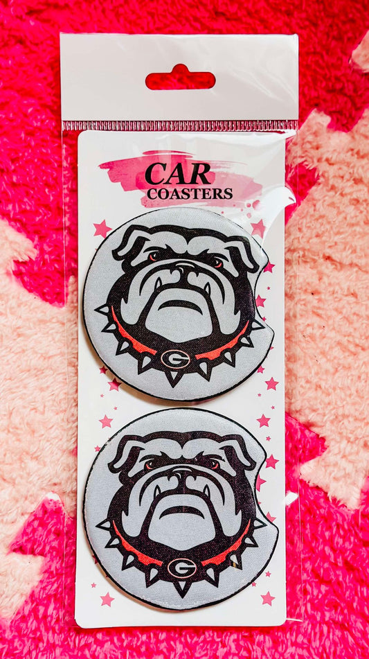 Car Coasters- UGA Head