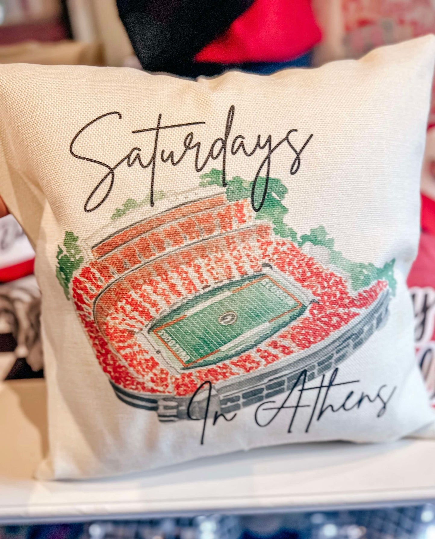 Saturday In Athens Pillow