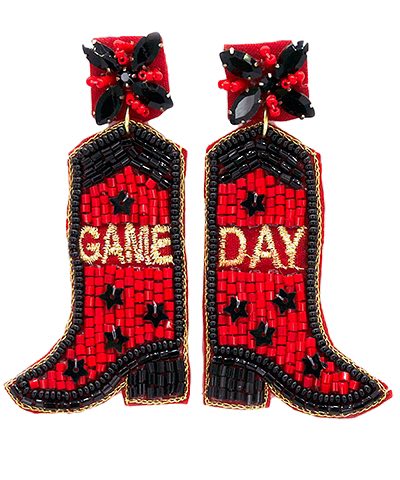 Gameday Boot Earrings