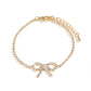 Rhinestone Bow Bracelet