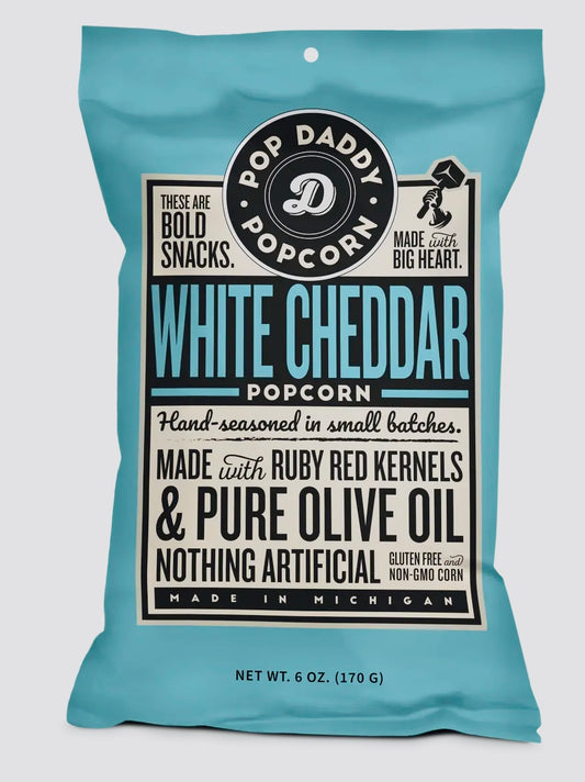 Pop Daddy- Real White Cheddar Popcorn