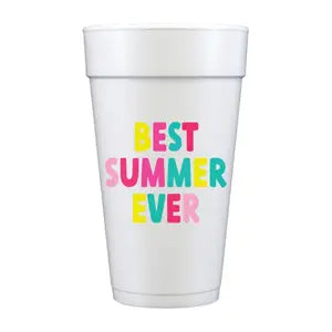 Best Summer Ever Foam Cups
