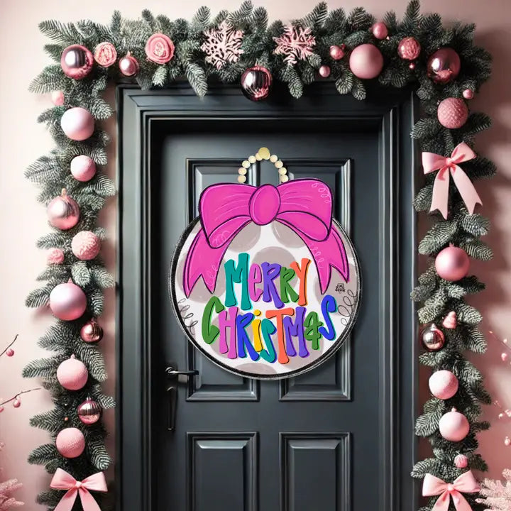 Merry & Bright Door Hanger