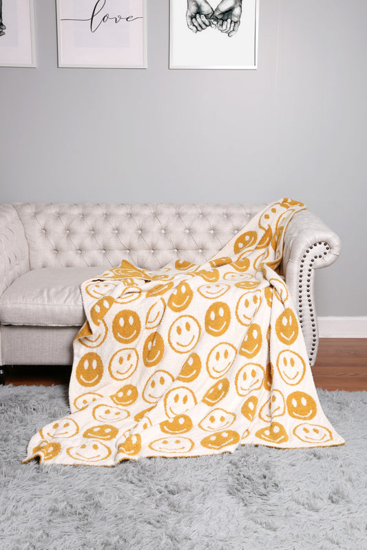 Luxe Throw Blanket- Yellow